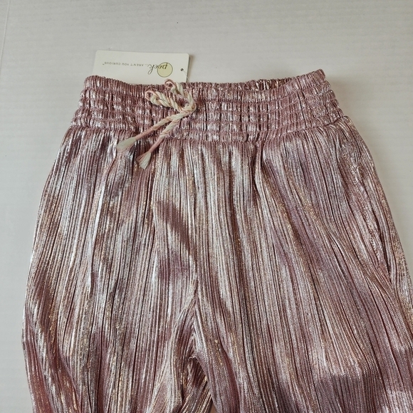 PEEK special occasion pants size 12 Rose Pink metallic NEW - Picture 4 of 14